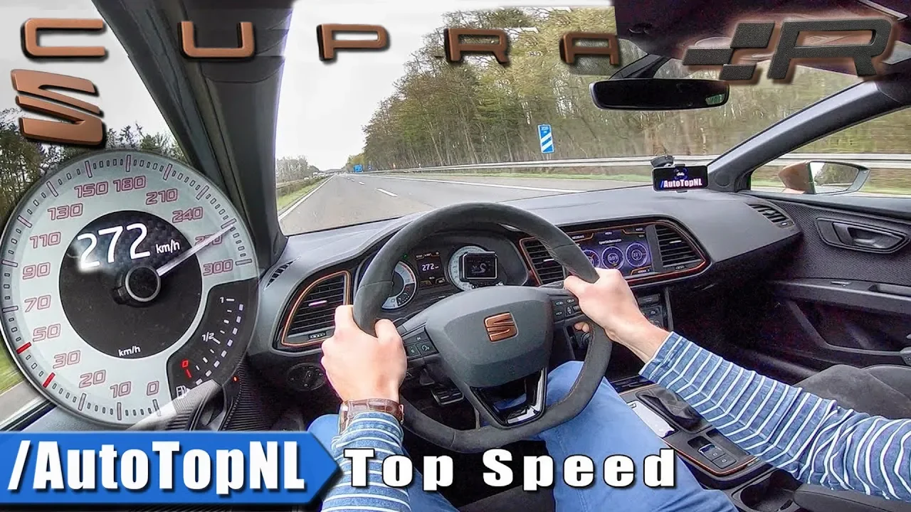 SEAT LEON CUPRA R 272km/h TOP SPEED on AUTOBAHN by AutoTopNL