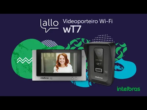 Kit Vídeo Porteiro WiFi Allo wt7 Intelbras