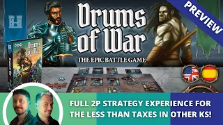 Drums of War Enclave: Prototype Preview. Competitive card game for 2P.