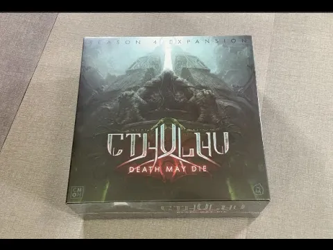 The Discriminating Gamer: Cthulhu: Death May Die - Season 4 Expansion unboxing with Ray
