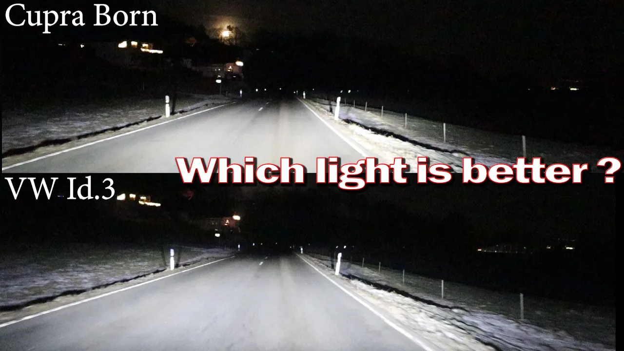 Cupra Born vs VW Id.3 - LED vs Matrix LED Head lights