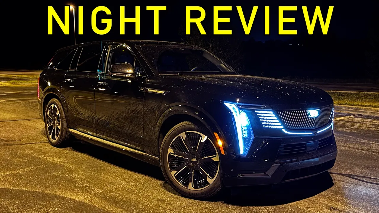 ULTRA LUXURY LIGHTS! -- 2026 Cadillac Escalade IQ at NIGHT! (Headlights, Exterior & Interior)