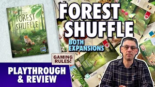 Forest Shuffle with two expansions: Playthrough, & Review
