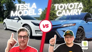 Tesla Model 3 vs Toyota Camry: Which is the Better Choice? | The EV Geek