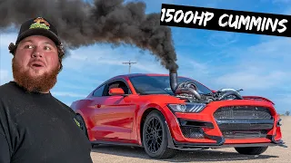 Speed Testing 1500HP Cummins Mustang