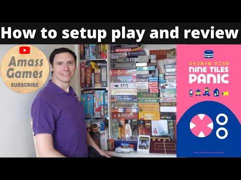 Nine Tiles Panic how to play micro real-time board game AmassGames #tabletop #boardgame Oink mini