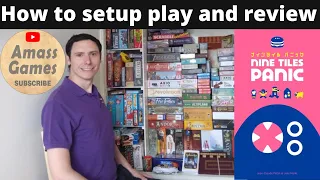 Nine Tiles Panic how to play micro real-time board game AmassGames #tabletop #boardgame Oink mini
