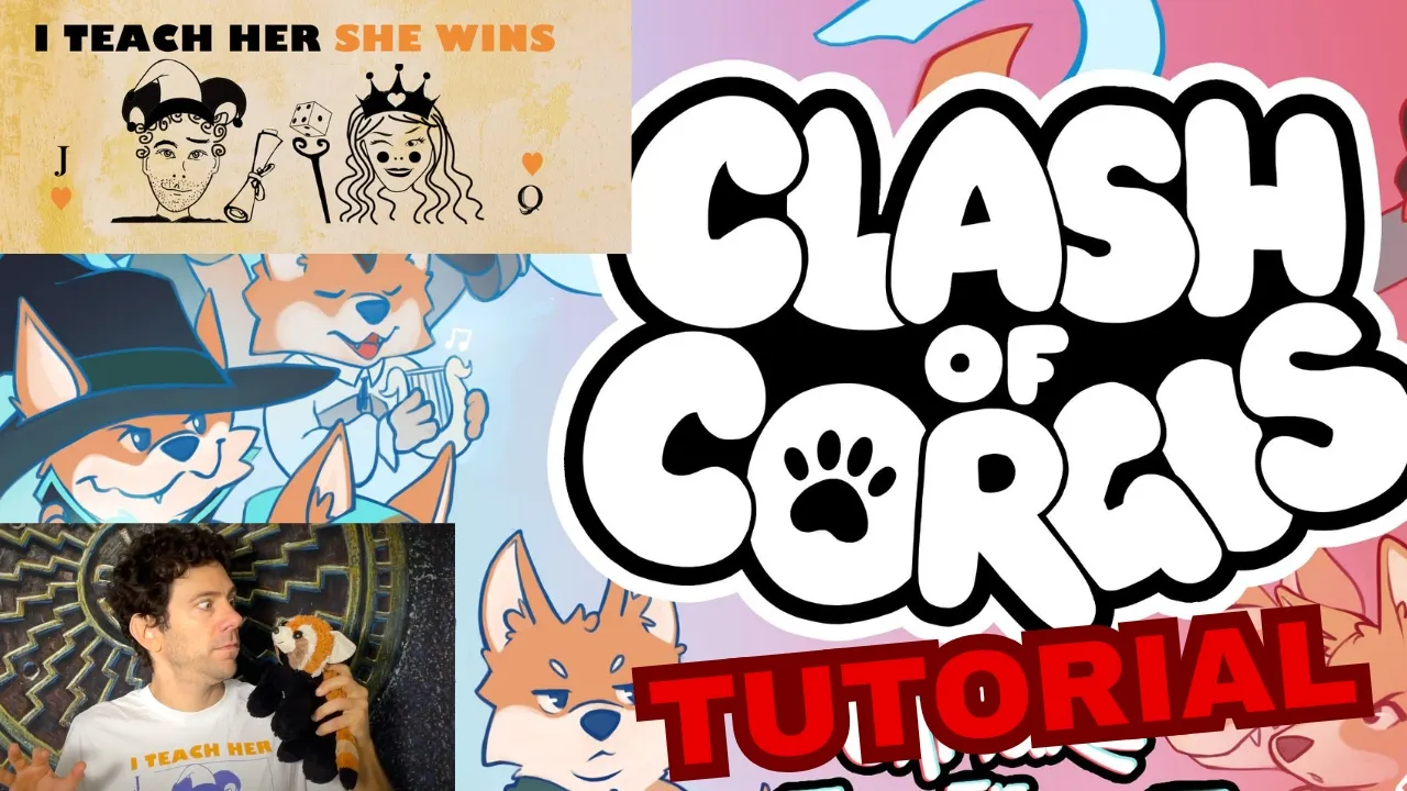 CLASH OF CORGIS (Tutorial) - I Teach Her She Wins