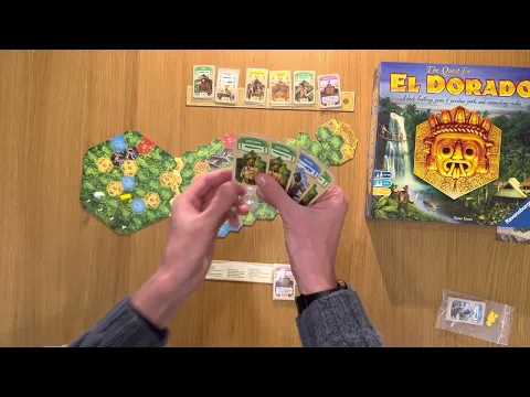 The Quest for El Dorado how to setup play and review AmassGames deck building Knizia Ravensburger 4K