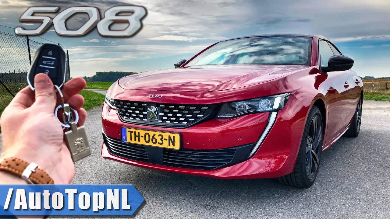 Peugeot 508 GT 225HP REVIEW POV Test Drive on AUTOBAHN & ROAD by AutoTopNL