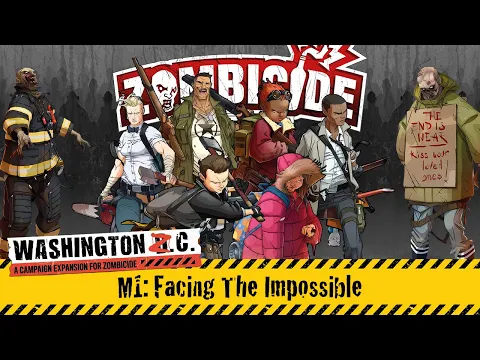 Zombicide 2nd Edition: Washington ZC Campaign (Mission M1) Board Game Gameplay | Live Stream Replay