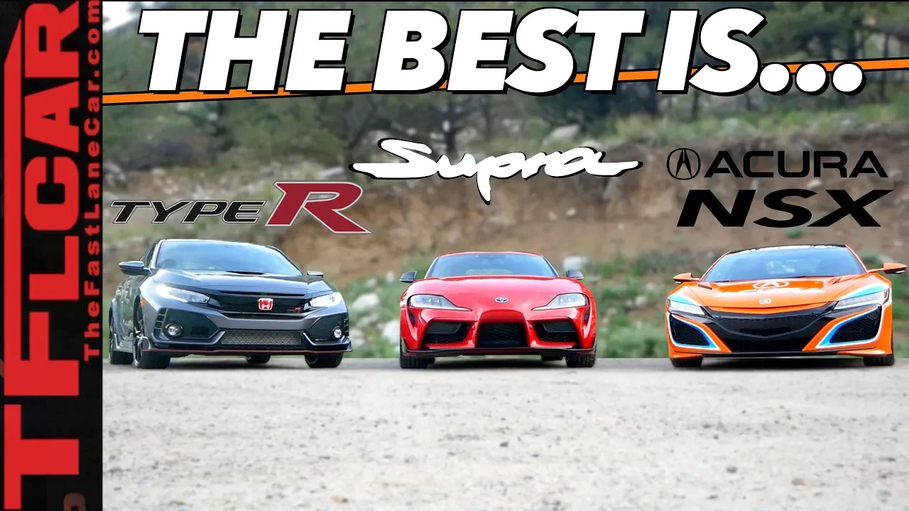 Best of Japan? The New Toyota Supra Takes on the Honda Civic Type R AND the Acura NSX!