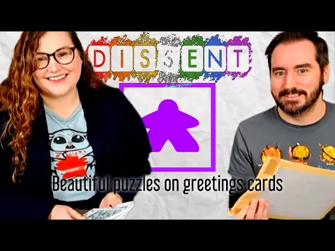 Dissent Games - Beautiful Puzzles on Greetings Cards - The board game gift greetings card
