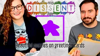 Dissent Games - Beautiful Puzzles on Greetings Cards - The board game gift greetings card