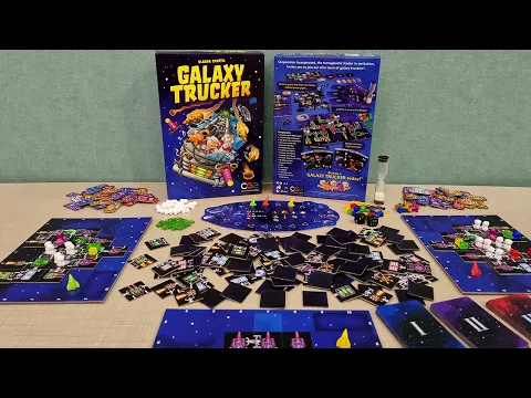 Galaxy Trucker 2nd Edition (2021) - Kutu Oyunu Açılımı Falan - ASMR Board Game Unboxing