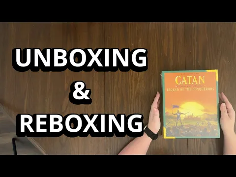 Catan: Legend of the Conquerors - Scenarios Expansion - Unboxing & Reboxing - What's in the Box?