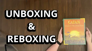 Catan: Legend of the Conquerors - Scenarios Expansion - Unboxing & Reboxing - What's in the Box?