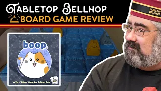 Boop Review, boop. is a very cute & clever two player board game about cats jumping on a bed
