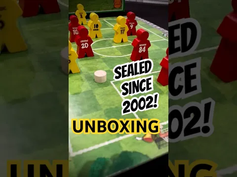 ️Unboxing a hidden gem #boardgame for two: STREET SOCCER! A 2-player 1v1 board game w HUGE meeples!