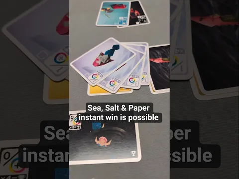 sea, salt & paper mermaid win! #shorts #seasaltandpaper #boardgames #boardgame #tabletopgaming