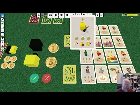 Oliva Card Game Teach and 1 round of play