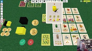 Oliva Card Game Teach and 1 round of play