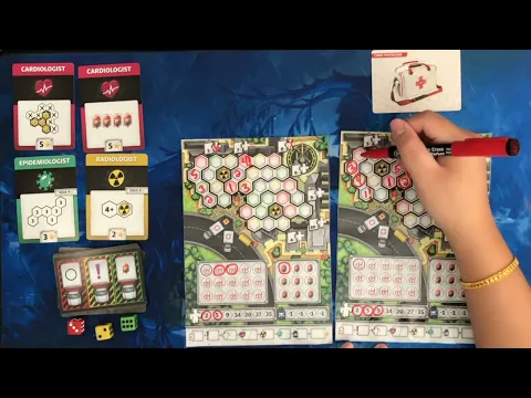 Dice Hospital: ER -  Emergency Roll Board Game Solo Playthrough | Danicha