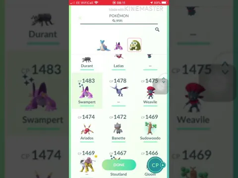 OMG SHINY DARKRAI IN GO BATTLE LEAGUE POKEMON GO