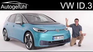 all-new EV Volkswagen ID.3 Premiere REVIEW Exterior Interior - Autogefühl