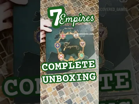 Unboxing 7 EMPIRES, a reimplementation of Imperial by Mac Gerdts & Rio Grande Games #boardgame #2025