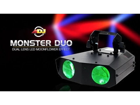 Product video thumbnail for ADJ American DJ Monster Duo RGBAW LED Moonflower Effect Light