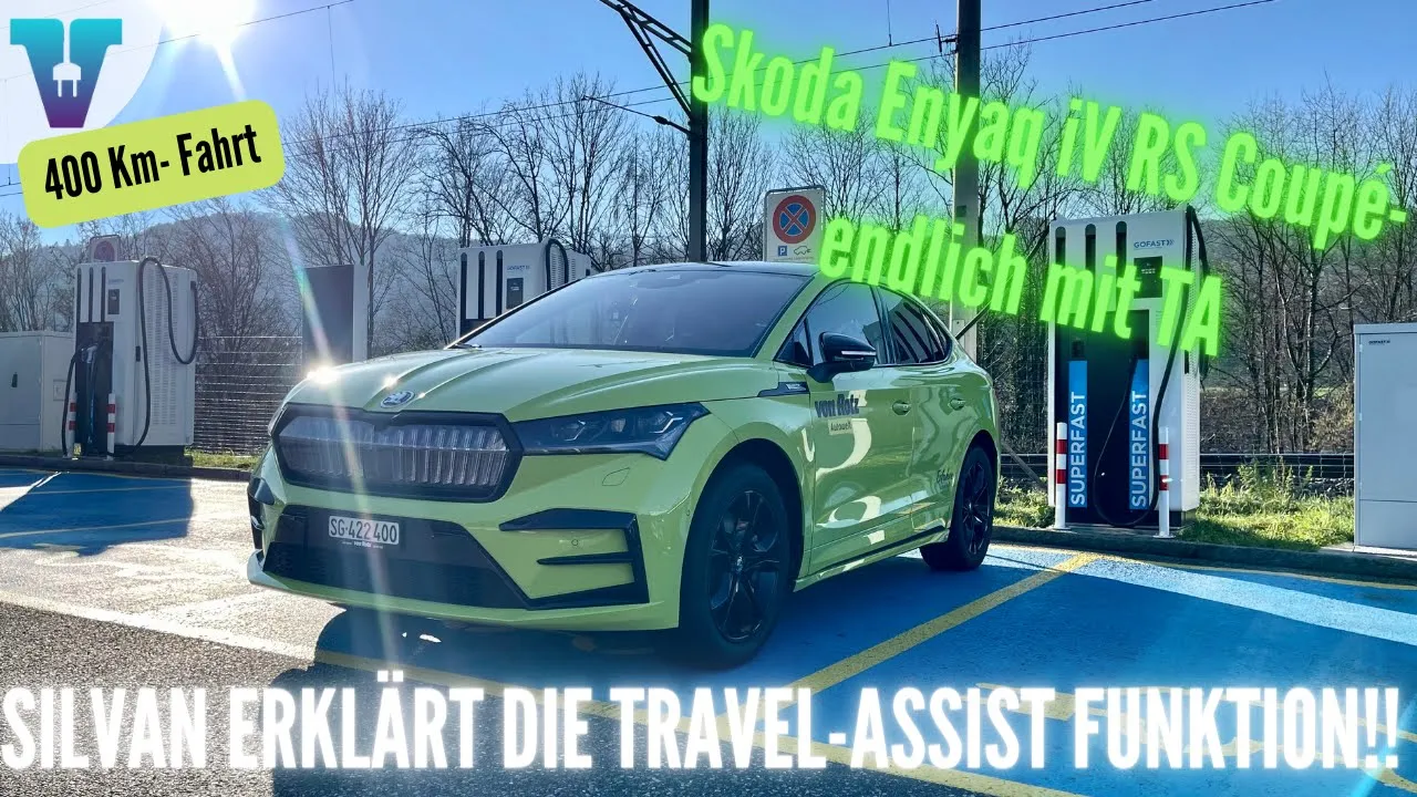 Skoda Enyaq iV Coupé RS- Funktioniert der Travel Assist nun?! [Deutsch 4K] | Vision E Drive Nr.219