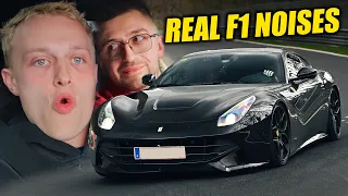 LOUD Ferrari F12 vs @schaefchen & Nürburgring