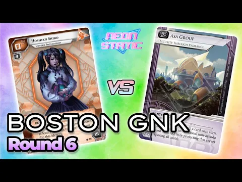 Netrunner - Boston GNK 9/30/23 - Round 6 - Hoshiko vs Asa Group [Ft. Andrej of The Metropole Grid]