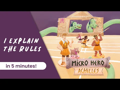 I explain the rules of the game MICRO HERO ACHILLES in 5 minutes!