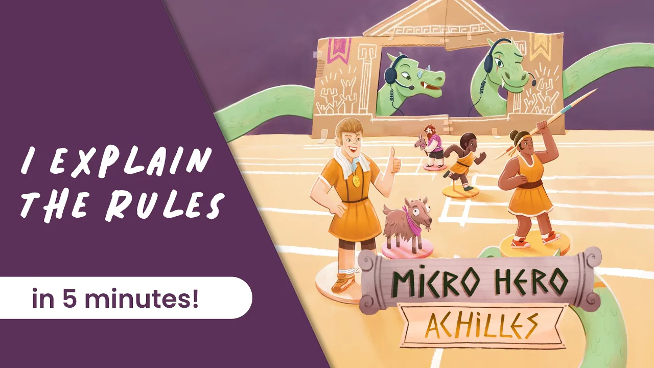 I explain the rules of the game MICRO HERO ACHILLES in 5 minutes!