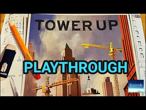 Tower Up Board Game | Playthrough ( Two Players)
