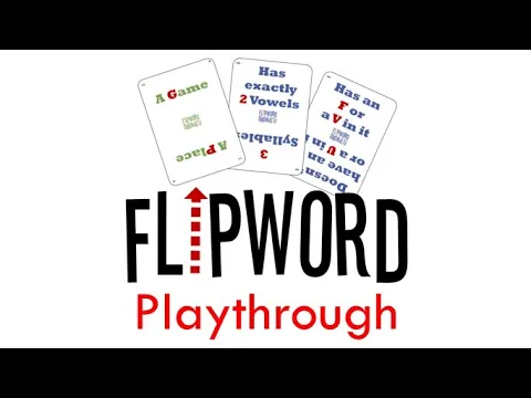 Flipword (9-Card Word Game) Base Game and Playthrough