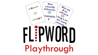 Flipword (9-Card Word Game) Base Game and Playthrough
