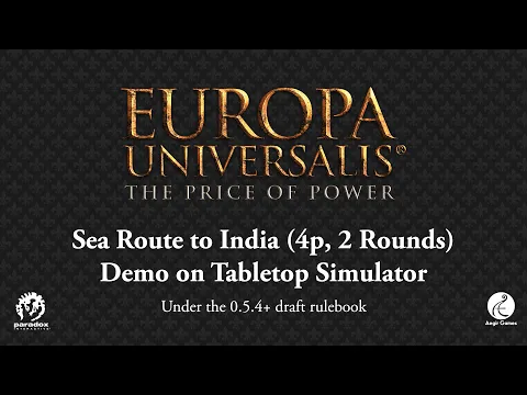 Sea Route to India (4p, 2 Rounds) | Europa Universalis: The Price of Power