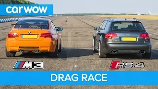 BMW E92 M3 GTS vs Audi RS4 B7 - DRAG RACE, ROLLING RACE & REVIEW