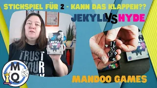 Meeple Queen erklärt_ Jekyll vs. Hyde | Stichspiel für 2 | Mandoo Games