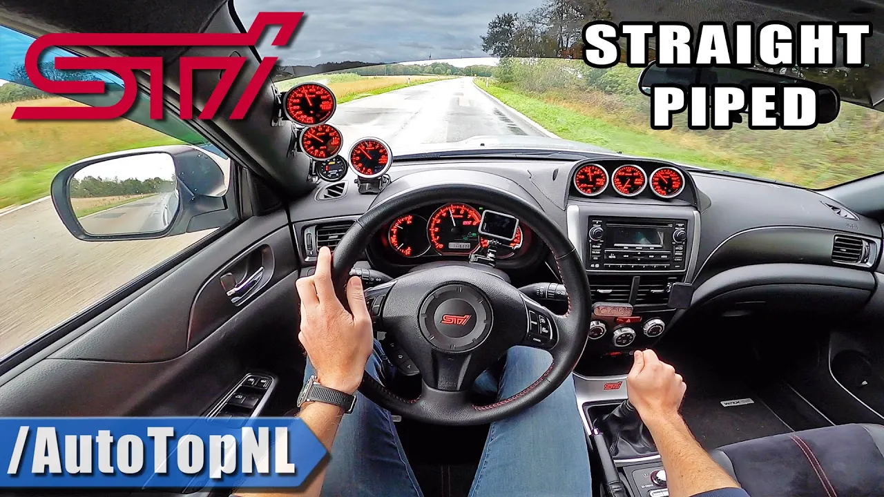 SUBARU WRX STi *STRAIGHT PIPED* POV Test Drive by AutoTopNL