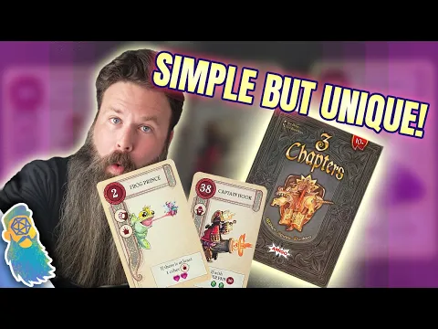 3 Chapters Board Game Review - A Great Blend of Some of My Favorite Card Game Mechanisms!