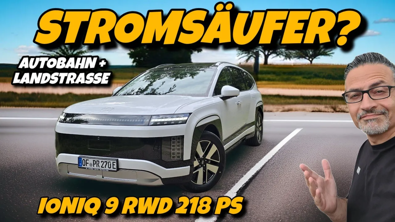 Erster Autobahn Test! Hyundai IONIQ 9 RWD. Elektro-Säufer mit 7 Sitzen? #ev #elektroauto
