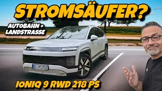 Erster Autobahn Test! Hyundai IONIQ 9 RWD. Elektro-Säufer mit 7 Sitzen? #ev #elektroauto