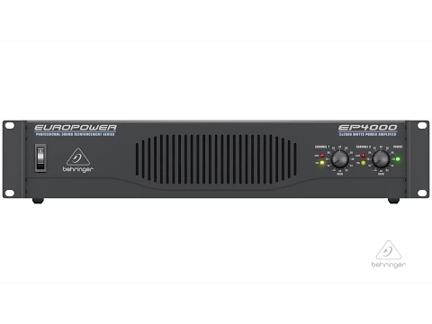 Product video thumbnail for Behringer EP4000 PA Power Amplifier with Rack Case