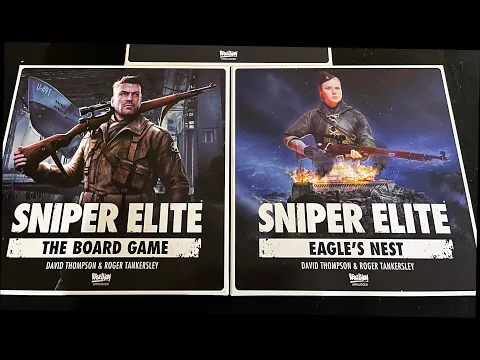 DGA Unboxes Board Games: Sniper Elite, Deluxe Edition Upgrade Kit, & Eagle's Nest