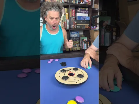 Puck Shot! Like a cross between Cornhole & Shuffleboard for your tabletop. #cornhole #shuffleboard