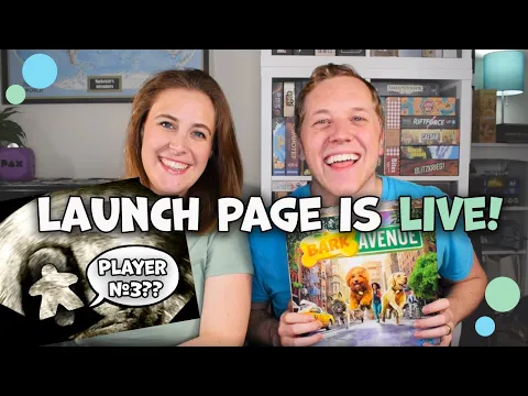 Bark Avenue Update: Meeples, Kickstarter Page, and Player #3???